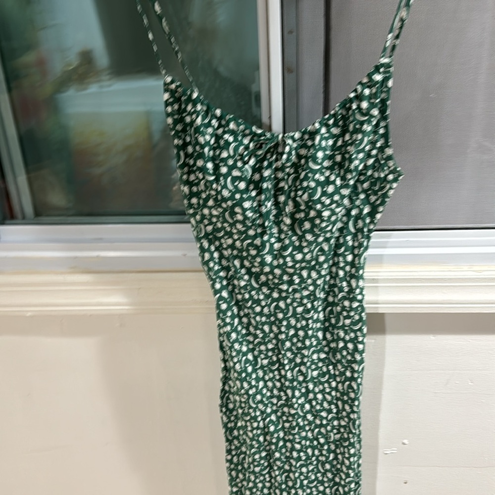 Rouje Leafy Green and White Midi Dress - Picture 8 of 13